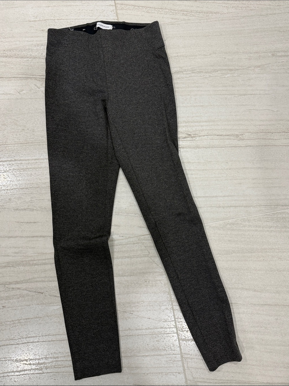 NWOT Calvin Klein Gray Ponte Leggings size xs
